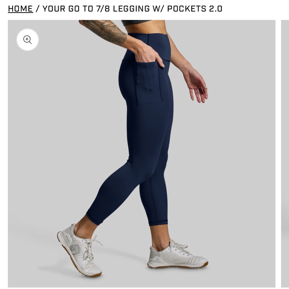 SM Born Primitive 7/8 Navy Blue Leggings - OFFERS WELCOMED